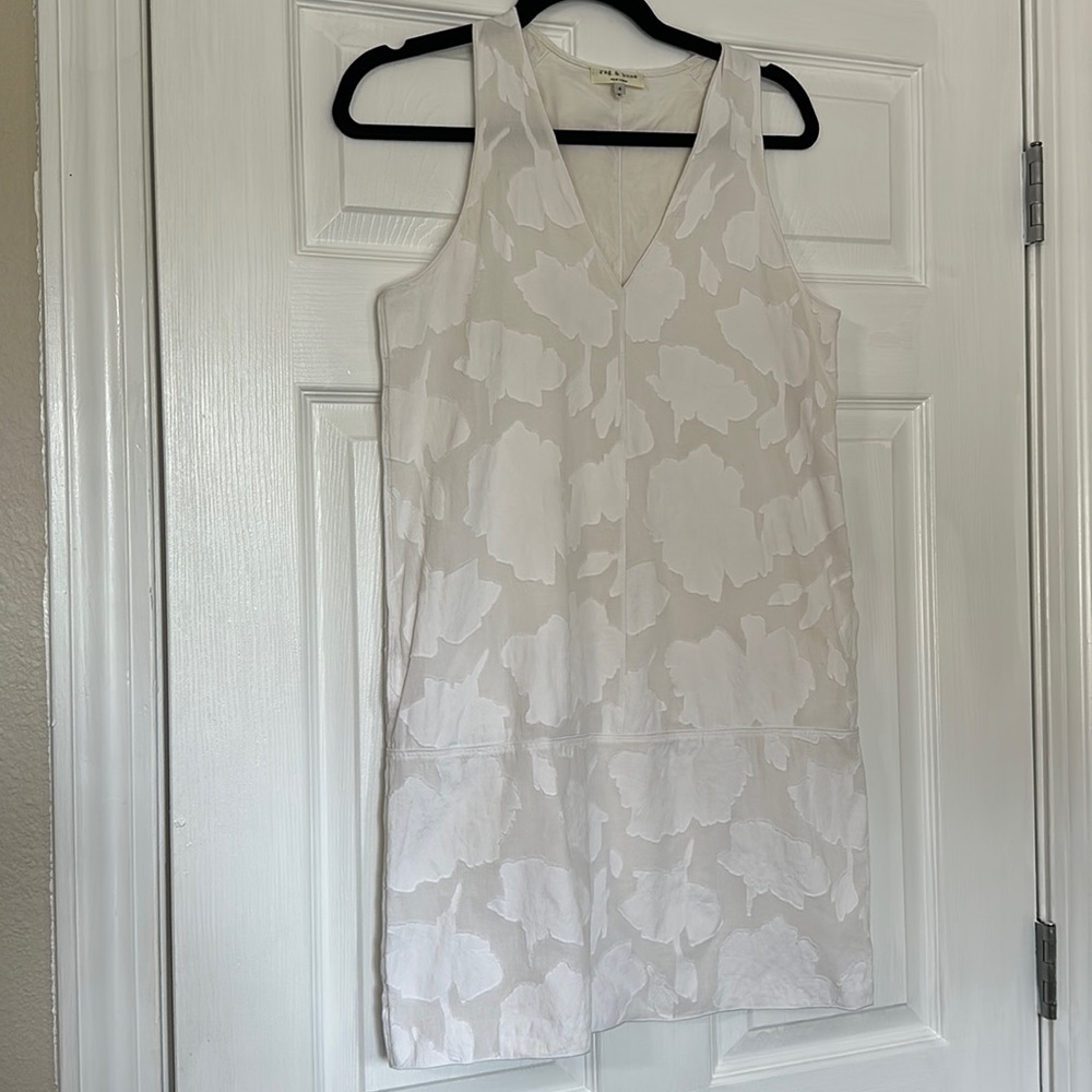 Rag & Bone | White floral Cotton Dress